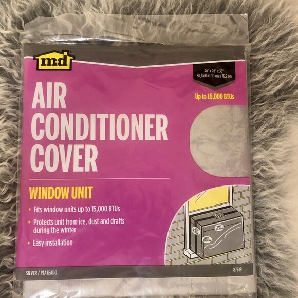 M-D Building Products Large Silver Air Conditioning Cover for Window Units - Picture 9 of 13